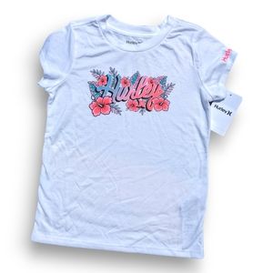 Hurley Girls XS 6/6X 5-7y Floral Graphic Tee